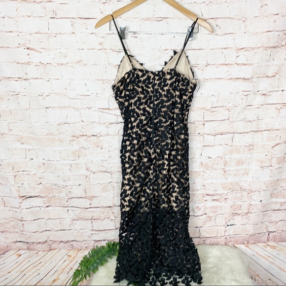 Bardot Black Flora Lace Dress Small - Picture 8 of 8